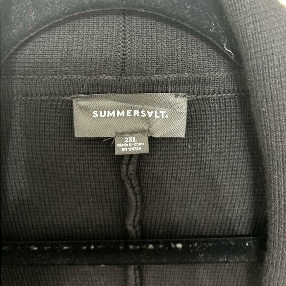 NWT Summersalt Shawl Collar Sweater Blazer in Black - Size 2X - Picture 5 of 9